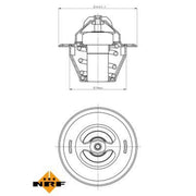 NRF Thermostat,Coolant 725212