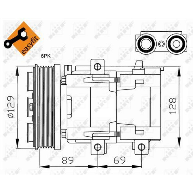 NRF Air Conditioning Compressor 32212