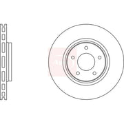 Apec 2 x Vented Front Brake Discs DSK2170