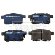 Borg & Beck 4 x Rear Brake Pad Set BBP2103