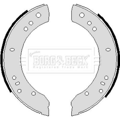 Borg & Beck Brake Shoe Set Axle Kit BBS6016