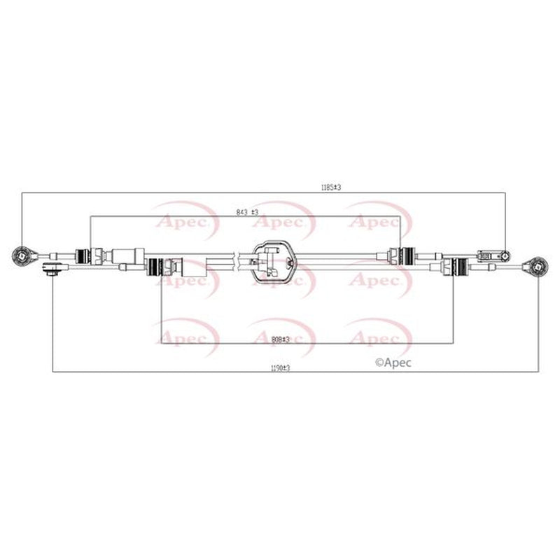 Apec Manual Transmission Cable Pull CAB7025