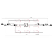 Apec Manual Transmission Cable Pull CAB7025