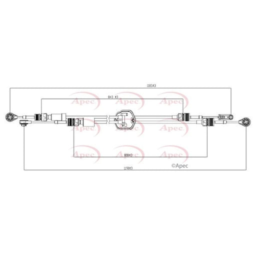 Apec Manual Transmission Cable Pull CAB7025