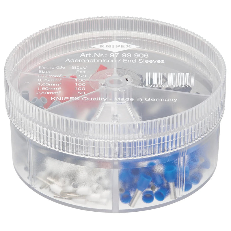KNIPEX Assortment Box 450 Insulated Wire Ferrules 5 x Sets