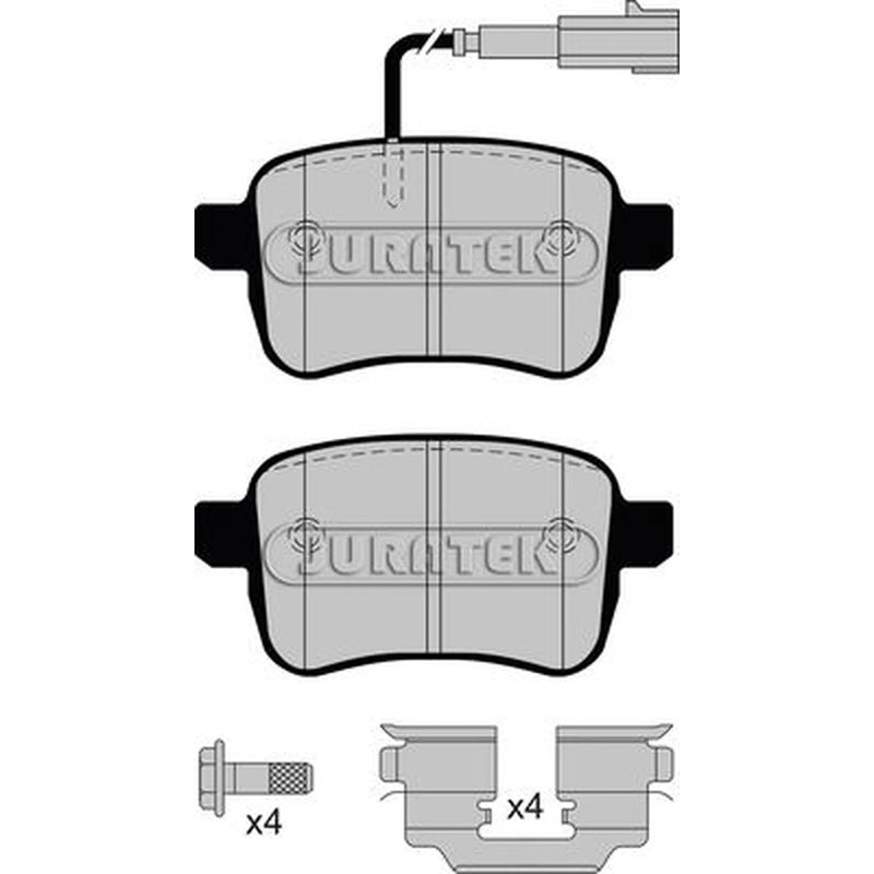 Juratek Rear Brake Pad Set JCP4308