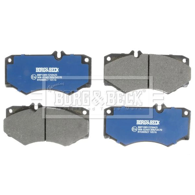 Borg & Beck 4 x Front Brake Pad Set BBP1089