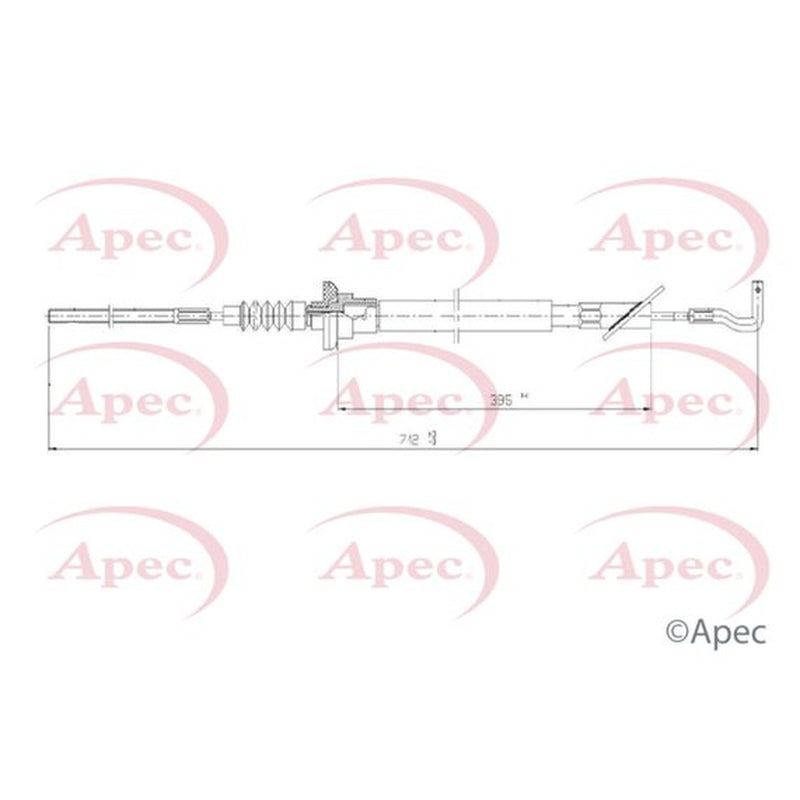 Apec Clutch Control Cable Pull CAB5015