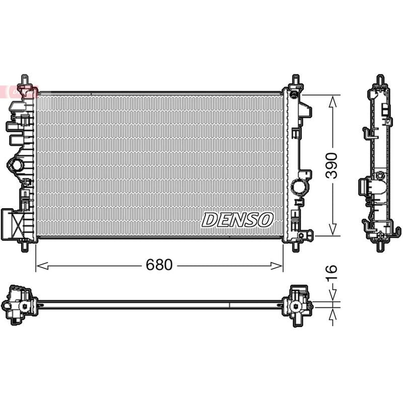 Denso Engine Radiator DRM20110