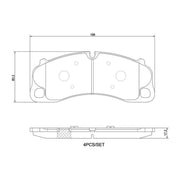 Brembo 4 x Front Brake Pad Set P65045