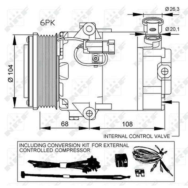 NRF Air Conditioning Compressor 32428