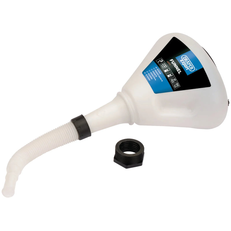 Draper Expert Polypropylene Funnel - Multi-Length Options Available