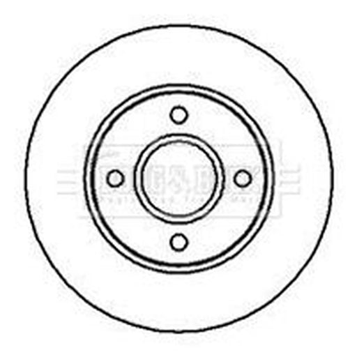 Borg & Beck 2 x Vented Front Brake Discs BBD4120