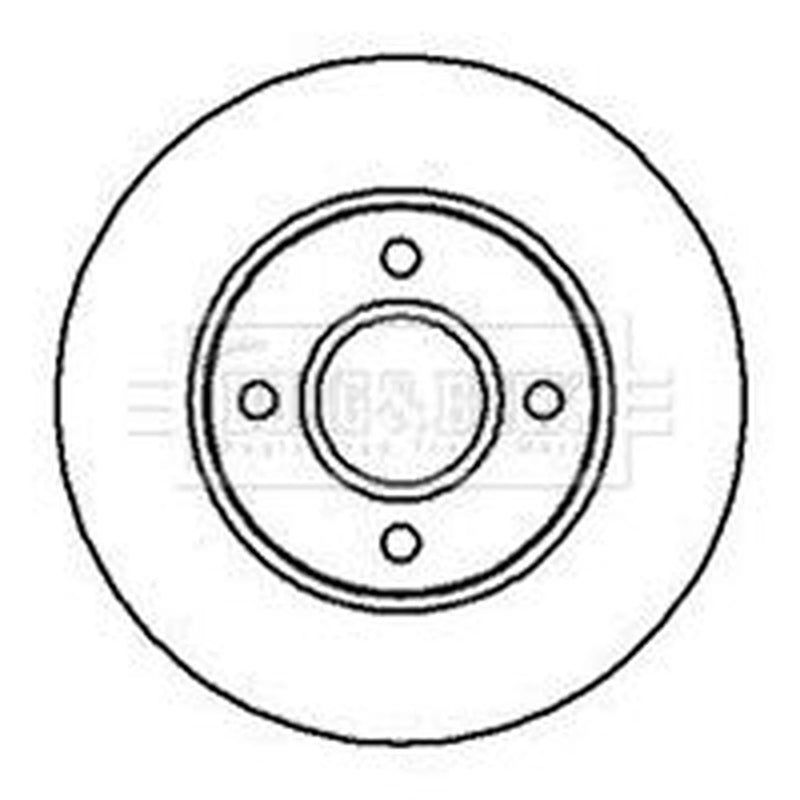 Borg & Beck 2 x Vented Front Brake Discs BBD5078