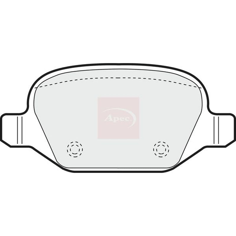Apec Rear Brake Pad Set PAD1209