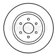 Borg & Beck 2 x Vented Front Brake Discs BBD5145
