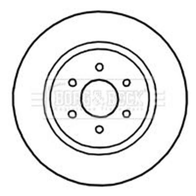 Borg & Beck 2 x Vented Front Brake Discs BBD5145