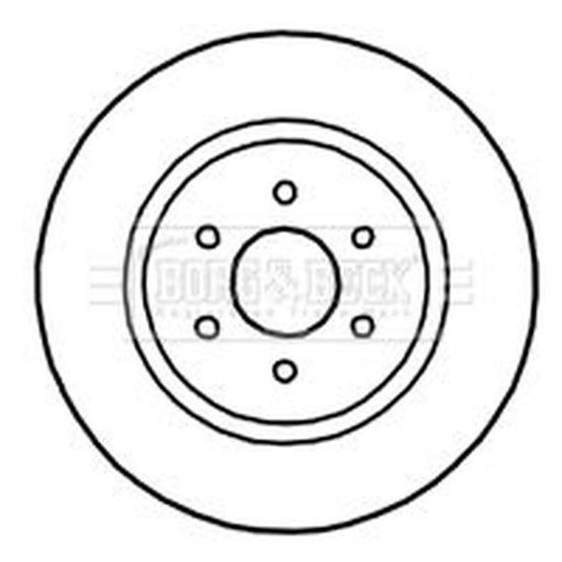 Borg & Beck 2 x Vented Front Brake Discs BBD5145
