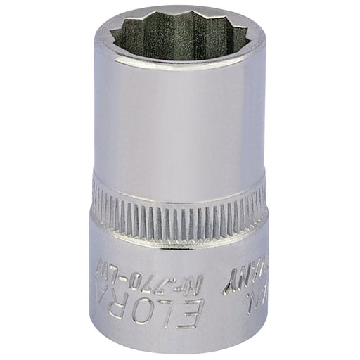 Elora Bi-Hexagon Socket 5/16" 1/2" Sq. Dr. Chrome Vanadium Steel