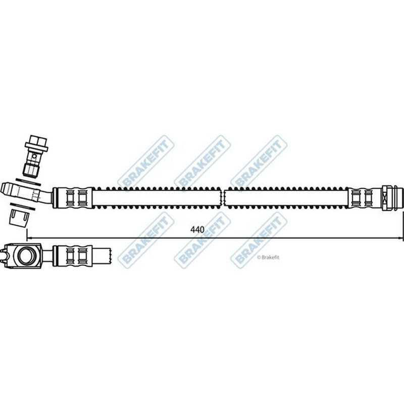 Apec Brake Hydraulic Hose Line Rear BHO4298