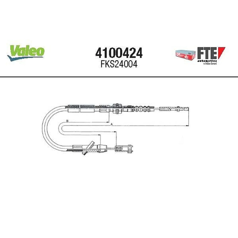 Valeo Clutch Control Cable Pull 4100424