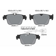 Textar Rear Brake Pad Set 2620603