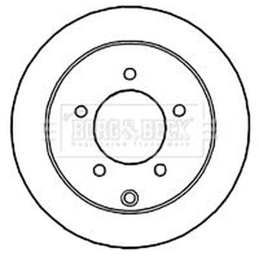 Borg & Beck 2 x Solid Rear Brake Discs BBD4753