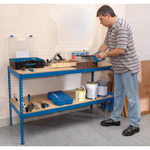 Draper Steel Workbench 1800mm x 600mm x 900mm - 200kg Capacity