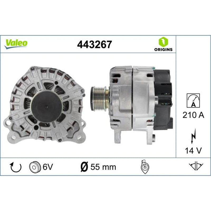 Valeo Car Alternator 12V 443267
