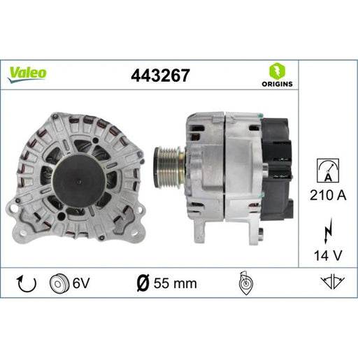 Valeo Car Alternator 12V 443267
