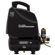 Draper 230V 6L Oil-Free Air Compressor 1.1kW/1.5hp