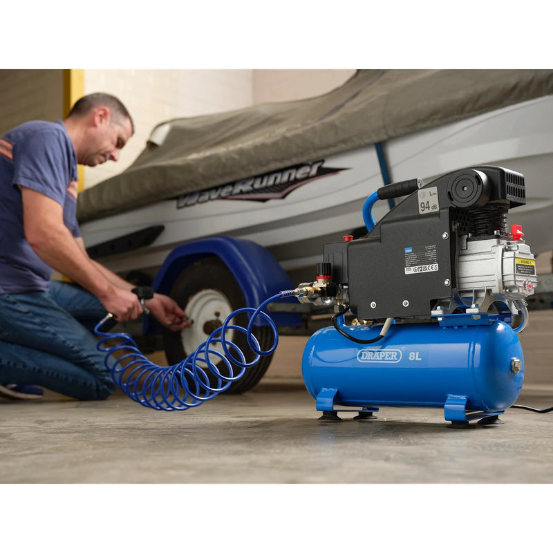Draper Air Compressor 8L 0.75kW/1.1hp