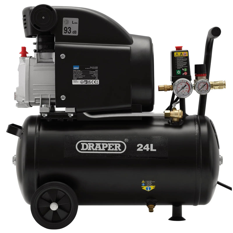 Draper Air Compressor 230V 24L 1.5kW/2hp