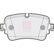 Apec Rear Brake Pad Set PD3775