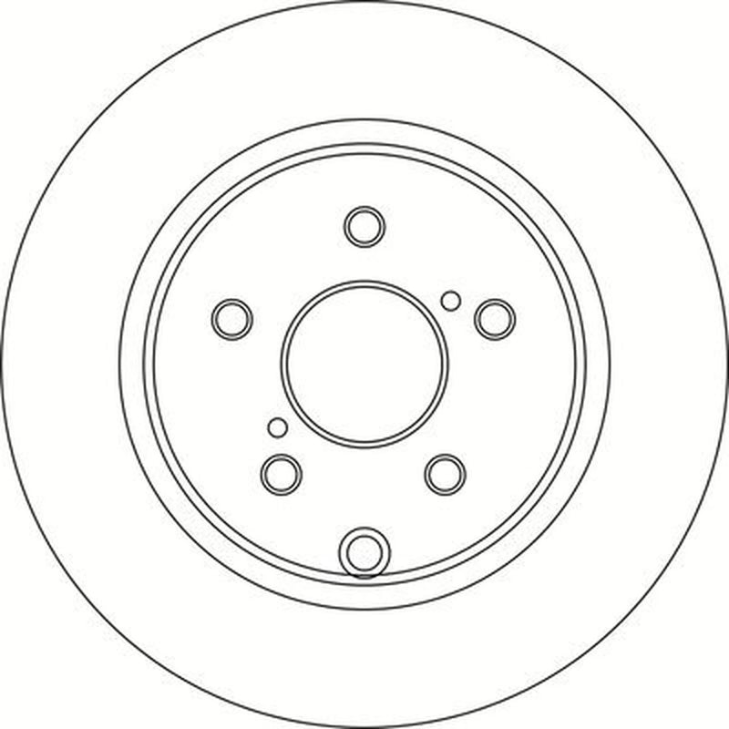 Abtex 2 x Solid Rear Brake Discs BD1718S