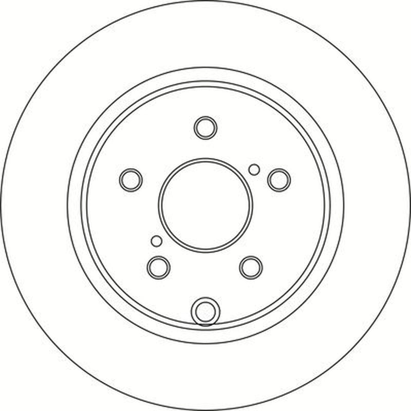 Abtex 2 x Solid Rear Brake Discs BD1718S