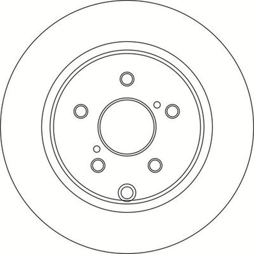 Abtex 2 x Solid Rear Brake Discs BD1718S