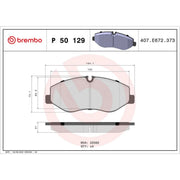 Brembo 4 x Front Brake Pad Set P50129