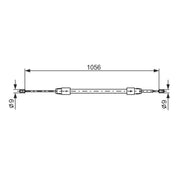 Bosch Handbrake Cable Rear 1 987 477 692