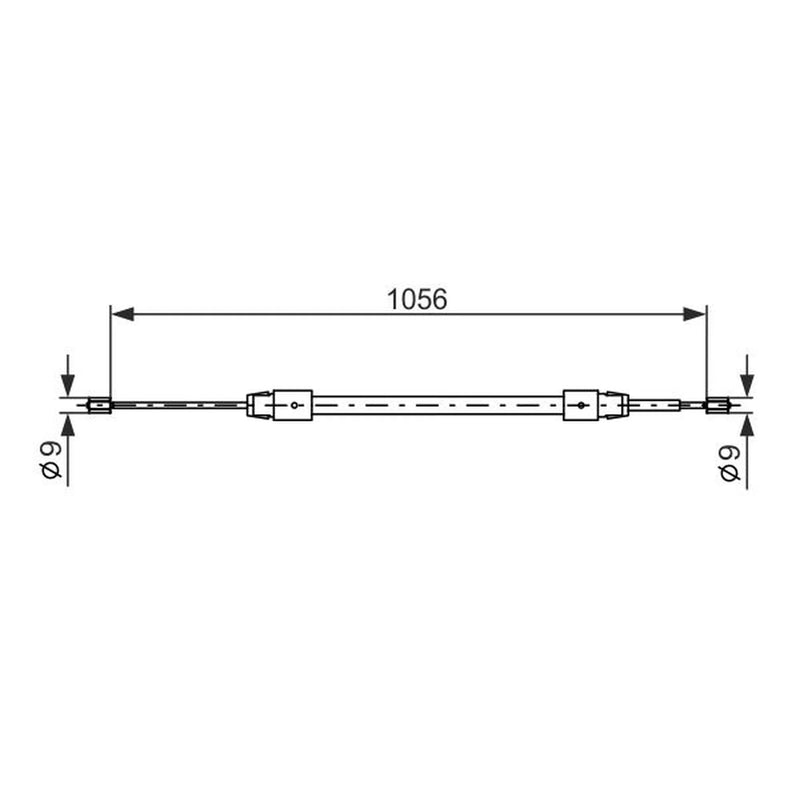 Bosch Handbrake Cable Rear 1 987 477 692