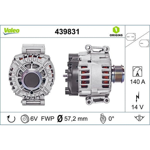 Valeo Car Alternator 12V 439831