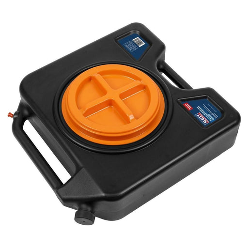 Sealey Oil/Fluid Drain & Recycling Container 15L Wheeled DRP44 Sealey  - Town Parts