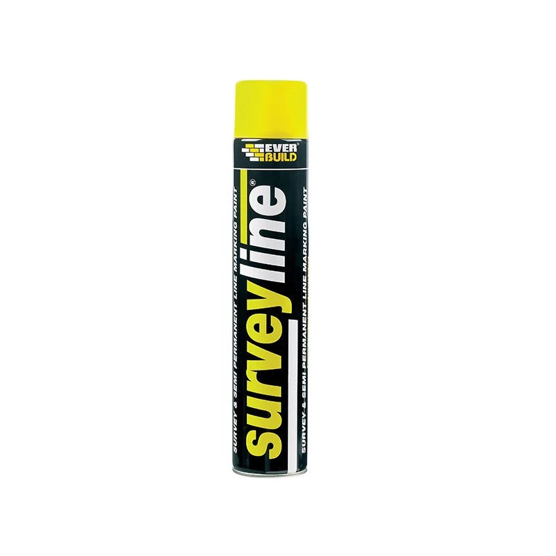 Everbuild Sika Surveyline Marker Spray Yellow 700ml - 490215