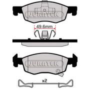Juratek Front Brake Pad Set JCP8076