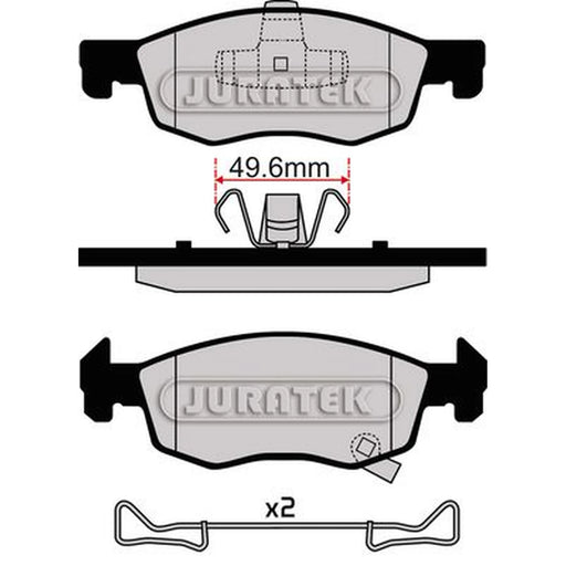 Juratek Front Brake Pad Set JCP8076