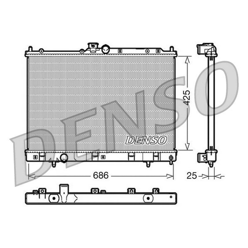 Denso Engine Radiator DRM45028