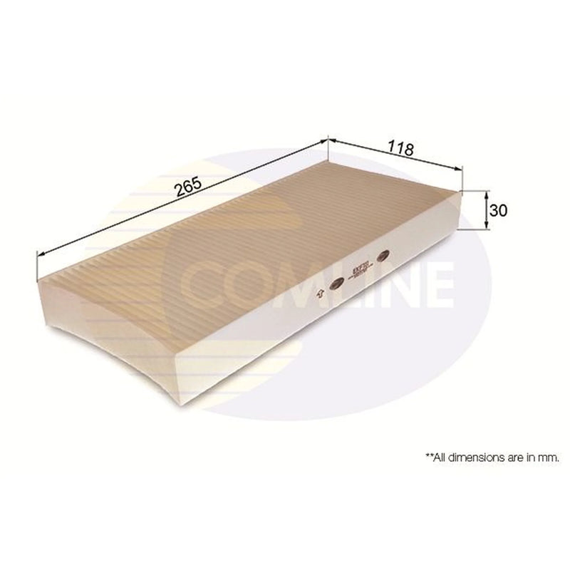 Comline Cabin Air Filter (Pollen Filter) EKF111