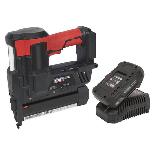Sealey Cordless Nail/Staple Gun 18G 20V 2Ah SV20 Series Lithium-ion CP20VNGKIT1 Sealey  - Town Parts