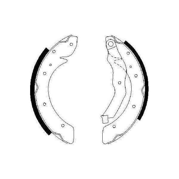 Genuine Bosch Brake Shoe Bs778 Fits Renault Scenic - 1.6 - 99-03 0986487528 Bosch  - Town Parts