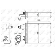 NRF Heater Matrix Core Heat Exchanger 53556